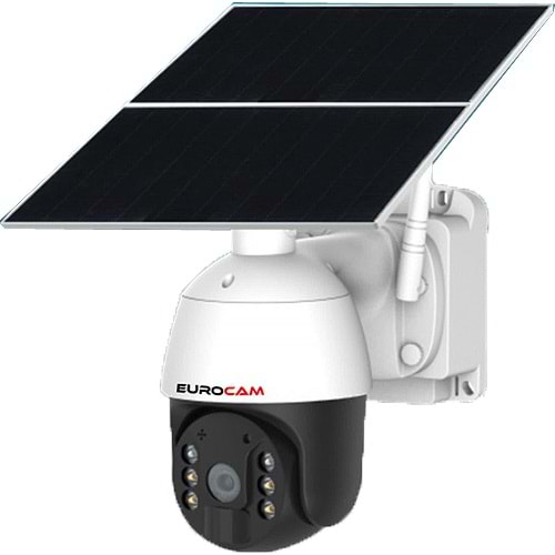 EUROCAM (EC-IP-SL-7/24-6330) 2MP 3,6MM 128GB SD KART DESTEKLİ 4G 30000MAH PTZ SOLAR KAMERA 