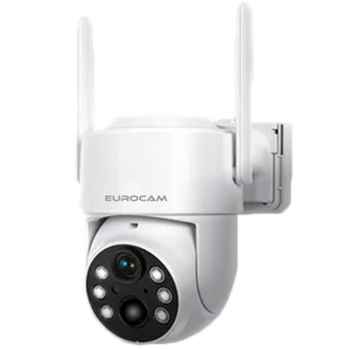 EUROCAM (EC-SP-IP-WF-6208) 2MP 3,6MM 128GB SD KART WIFİ PTZ SOLAR KAMERA APP TUYA