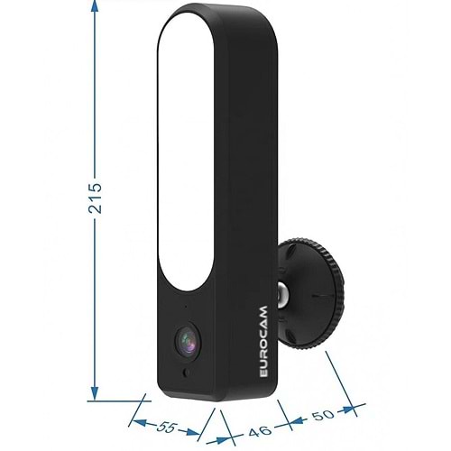 EUROCAM (EC-TV-AJ298) 2MP 128GB SD WİFİ İÇ ORTAM AYDINLATMA GÖRÜNÜMLÜ KAMERA APP TUYA