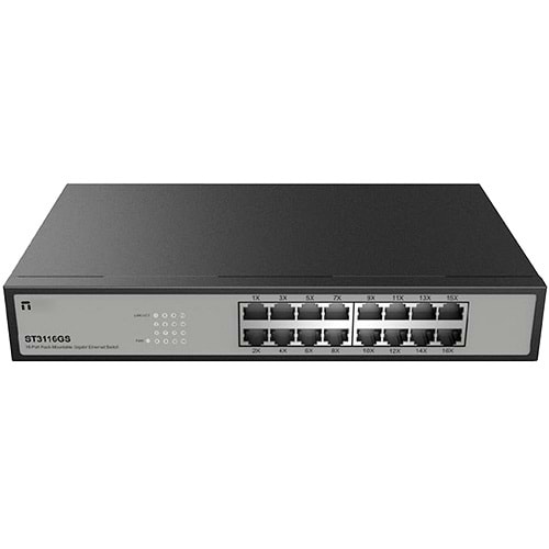 STONET (ST3116GS) 16 PORT 10/100/1000 RACH MONTAJ SWITCH 