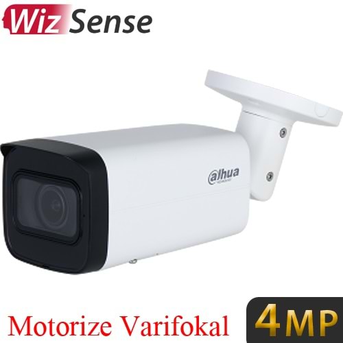 DAHUA (IPC-HFW2441T-ZAS) 4MP 2.7mm-13.5mm IP67 IK10 WIZ SENSE 120DB WDR SD IR BULLET IP KAMERA 60MT.
