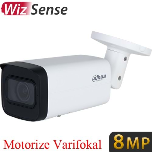 OUTLET DAHUA (IPC-HFW2841T-ZAS) 8MP 2.7-13.5mm IP67 IK10 WIZ SENSE WDR SD IR BULLET IP KAMERA 60MT.