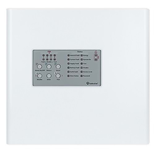 TEKNİM (TFP-4404P) 4 BÖLGELİ PLASTİK KASA KONVANSİYONEL YANGIN ALARM PANELİ