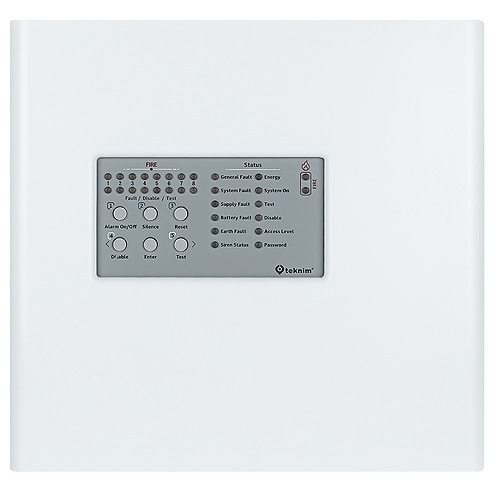 TEKNİM (TFP-4408P) 8 BÖLGELİ PLASTİK KASA KONVANSİYONEL YANGIN ALARM PANELİ