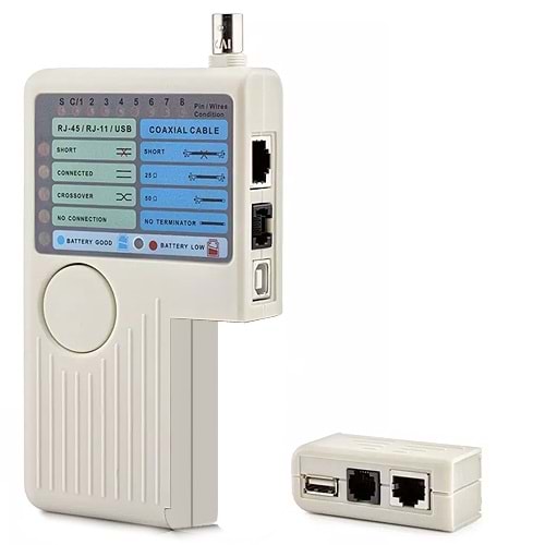 UPTECH (KT101) RJ12 (6P/6C) RJ45 (8P/8C) AUTO TESTER KABLO TEST CİHAZI