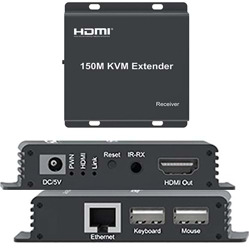 NOVACOM (NVC-KVM150M) KVM EXTENDER 150MT HAMI+USB+IR 1080P 148,5MHZ 