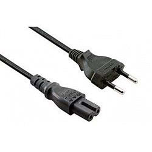 FREELINK (E3420) 1MT. POWER KABLO ÇİFT OLUK FİŞ HO3VVH2F 0.75/2BK 2.5A/250V 