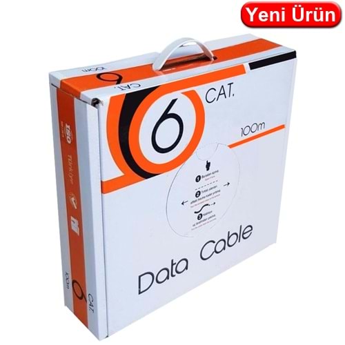 TRK-LINK (34378) CAT6 24AWG U/UTP PE CCA SİYAH OUTDOOR KABLO (100MT.) 