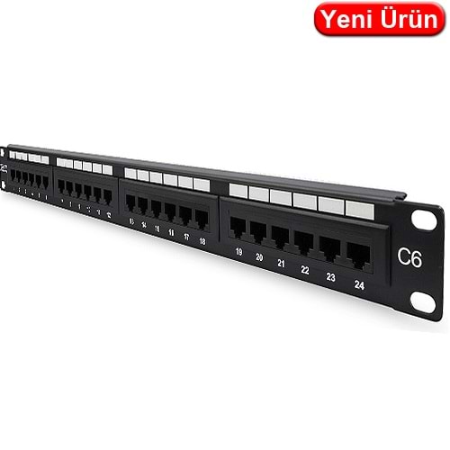 DIGITUS (DN.91624U.CR) 24 PORT DOLU CAT6 UTP PATCH PANEL 