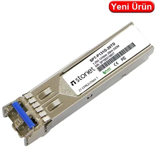 STONET (SPT-P131G-20TD) 1G SM 20KM SFP ENDÜSTRİYEL (DAHUA - CİSCO UYUMLU)