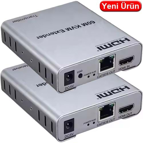 FREELINK (34404) HDMI+USB+KVM EXTENDER 60MT. (1920x1080P) 