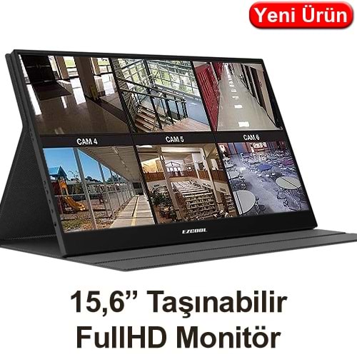 EZCOOL LITE E15 15,6 İNÇ NON TOCH 60HZ FHD PORTABLE TAŞINABİLİR SESLİ MONİTÖR