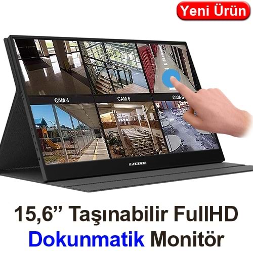 EZCOOL LITE E15T 15,6 İNÇ DOKUNMATİK 60HZ FHD PORTABLE TAŞINABİLİR SESLİ MONİTÖR