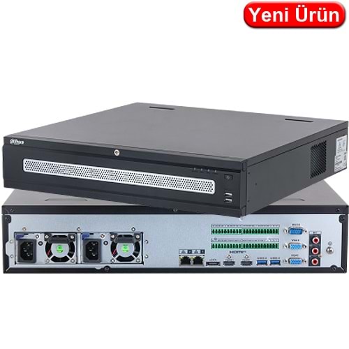 DAHUA (NVR5864-RH-XI) 64 KANAL 4K 8x20TB YEDEK GÜÇ ÜNİTELİ 2xHDMI 2xVGA 4xUSB RAİD,0/1/5/6/10 NVR