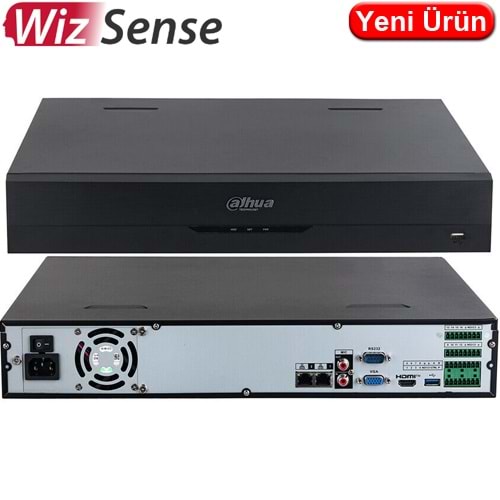 DAHUA (NVR4432-EI) 32 KANAL 4x16TB 16MP YE ÇÖZÜN. YAPAY ZEKA 1xHDMI 1xVGA 2xUSB 1xRJ45 NVR KAYIT 