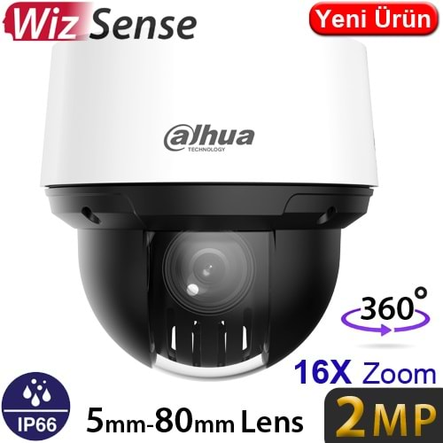 DAHUA (SD4A216DB-HNY) 1/2.8 CMOS 2MP 5-80MM 16X OPTIK STARLIGHT IR PTZ KAMERA