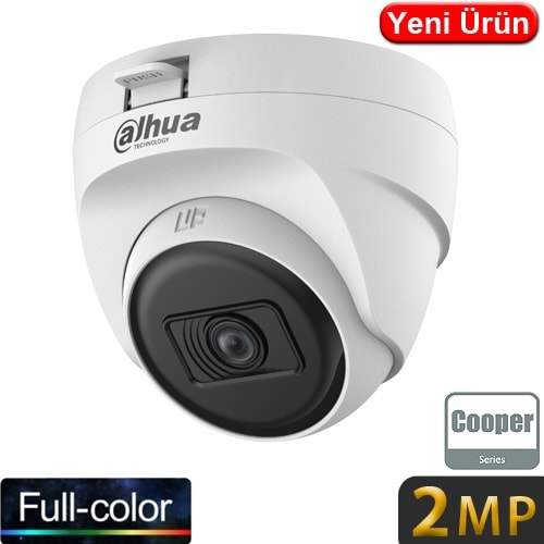 DAHUA (HAC-T1A21-U) 2MP 2,8MM 4IN1 PLASTİK FULL COLOR HDCVI DOME KAMERA 25MT 