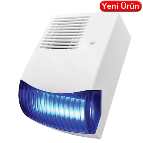 TRK-LINK (TRK-914B) HARİCİ FLAŞÖRLÜ SİREN MAVİ