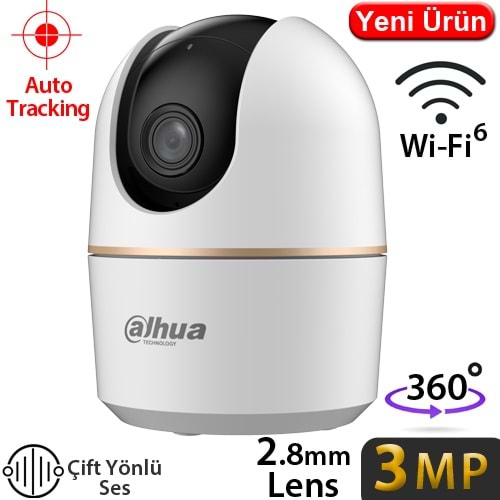 DAHUA (HPT1330DA-STW) 3MP İÇ MEKAN Wİ-Fİ PAN-TİLT KAMERA