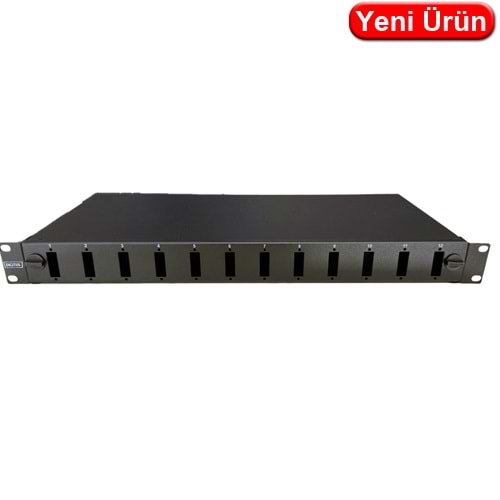 DIGITUS (DN.96210.QL) F/O SC DUPLEX 12 PORT 19 INC 1U FİBER PATCH PANEL KUTUSU EK KASET DAHİL 