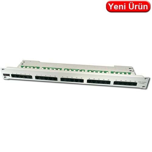 DIGITUS (DN-91325.1) CAT3 25 PORT ISDN TELEFON PATCH PANELİ