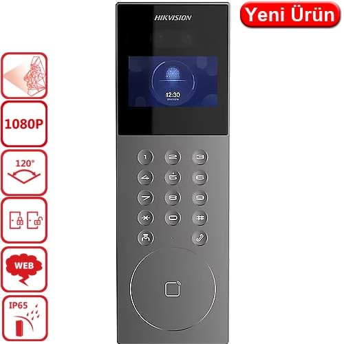 HIKVISION (DS-KD9203-E6) İNTERKOM DAIRE TİP DIŞ KAPI ÜNİTESİ