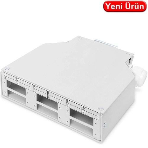 DIGITUS (DN-96890) 6XSC COUPLER GİRİŞLİ DIN RAIL FİBER SONLANDIRMA KUTUSU