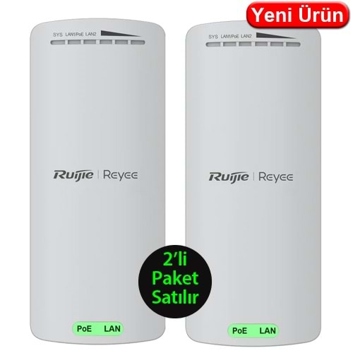 RUIJIE (RG-EST100-E) 300MHZ 2x2MIMO 8DBI 2.4GHz OUTDOOR 2 Lİ PAKET ACCESS POINT