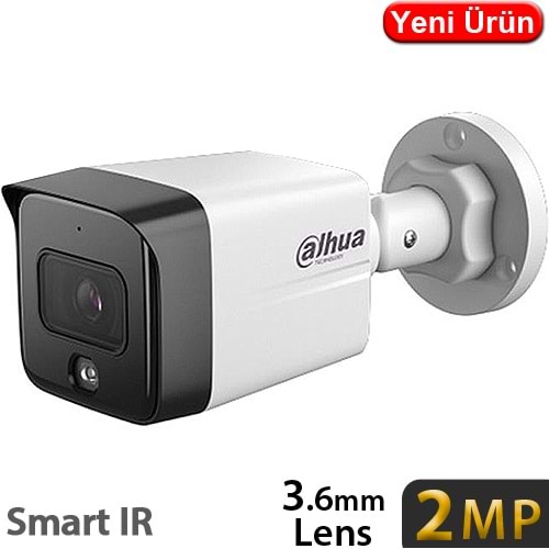 DAHUA (IPC-HFW1230TC1-SA) 2MP 3.6MM SD KART DAH. MİK. METAL SMART IR BULLET IP KAMERA-30MT.