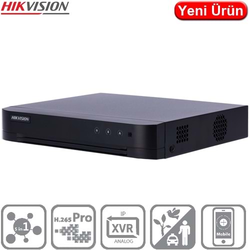 HIKVISION (DS-7204HGHI-M1/C) 4 KANAL 1080P LITE 1xSES 1xHDMI 2xUSB 1x10TB HD-TVI HİBRİT KAYIT CİHAZI