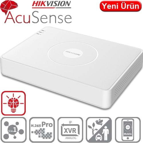 HIKVISION (IDS-7116HQHI-M1/S) 16 KANAL 1080P 1xSES 1xHDMI 2XUSB 1xSATA HD-TVI KAYIT CİHAZI H265+
