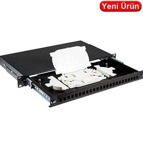 SOPTO (SPDF-I24SCT-RMA) F/O SC SIMPLEX/LC DUBLEX 24 PORT 19 INC FİBER SONLANDIRMA KUTUSU KASET DAHİL