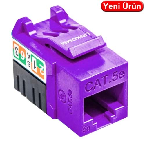 LINKOMM (34918) CAT6A 50U 90 DERECE KEYSTONE JACK (MOR)