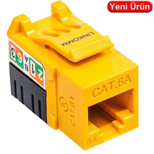 LINKOMM (34919) CAT6A 50U 90 DERECE KEYSTONE JACK (SARI)