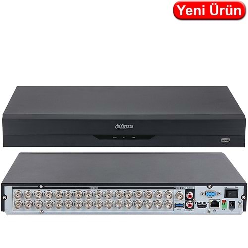 DAHUA (XVR4232AN-5M-I) 32 KANAL 1080P 2x16TB 2MP HDCVI KAM. DESTEKLER 1xHDMI 1xVGA 2xUSB 1xRJ45 XVR 