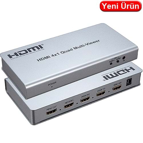 NOVACOM (NVC-HDSW4Q) HDMI 4 GİRİŞ 1 ÇIKIŞ QUAD MULTİ-WIEWER 