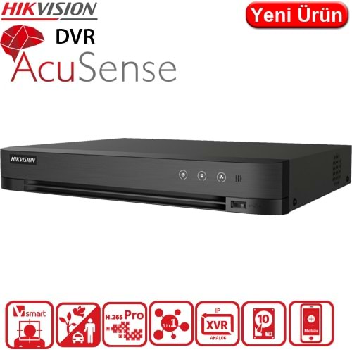 HIKVISION (DS-7204HUHI-M1/S) 4 KANAL 1XHDD ACUSENSE HD-TVI KAYIT CİHAZI