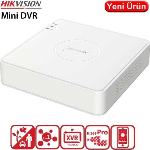 HIKVISION (DS-7104HGHI-M1) 4 KANAL 1080P 1XHDD HD-TVI KAYIT CİHAZI