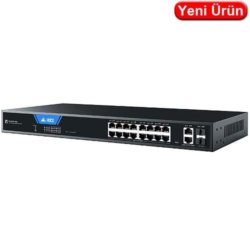 STONET (ST220GPR-2G2S) 16 PORT GİGABİT POE 250W + 2XGIGABIT SFP + 2XSFP CLOUD YÖNETİLEBİLİR SWİTCH