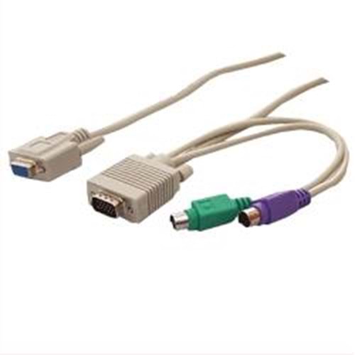 FREELINK (E3840) 2MT. 15PIN (E)+2*6 PIN (E)/15 PIN (D)+2*6 PIN (E) KVM KABLO SETİ