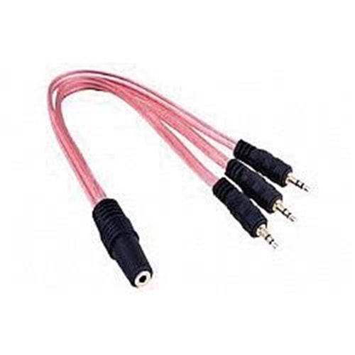 FREELINK (E4307) 0.3MT. 3*3.5MM STEREO (E)/3.5MM STEREO (D) ARA KABLO 