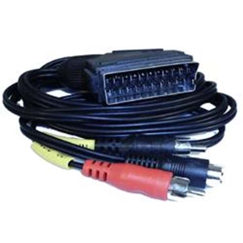 FREELINK (E4416) 1.2MT. SCART/SVHS+2*RCA (E/E) ARA KABLO 