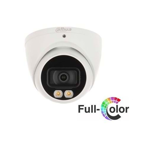 DAHUA HAC-HDW1209TQ-A-LED-0280B 2MP (Metal Kasa) HDCVI FULL COLOR DOME KAMERA ( Dahili Ses )