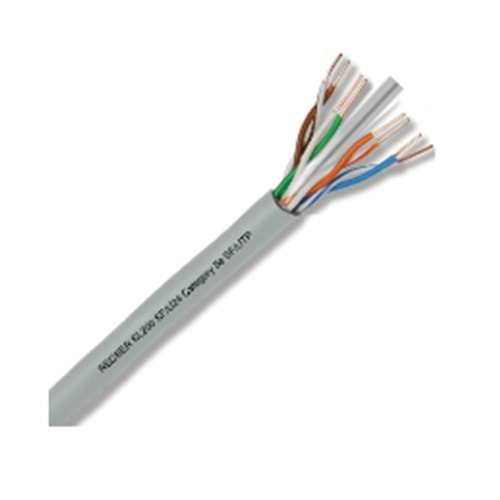 REÇBER (506019) SL400 U23 CAT6 U/UTP 23AWG PVC GRİ KABLO (500MT.)