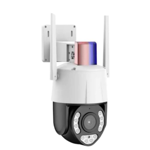 INOX-206IPC 4 MP ÇÖZÜNÜRLÜK DIŞ ORTAM SİMKARTLI (4G) SİRENLİ IP KAMERA
