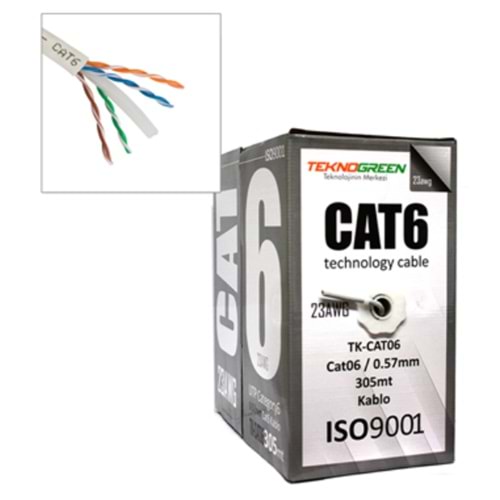 TEKNOGREEN 305 METRE 23 AWG UTP CAT6