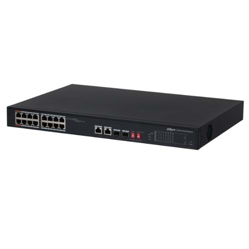 DAHUA PFS3218-16ET-135 16 PORT 10/100/1000 POE 2xSFP COMBO SWITCH -135W