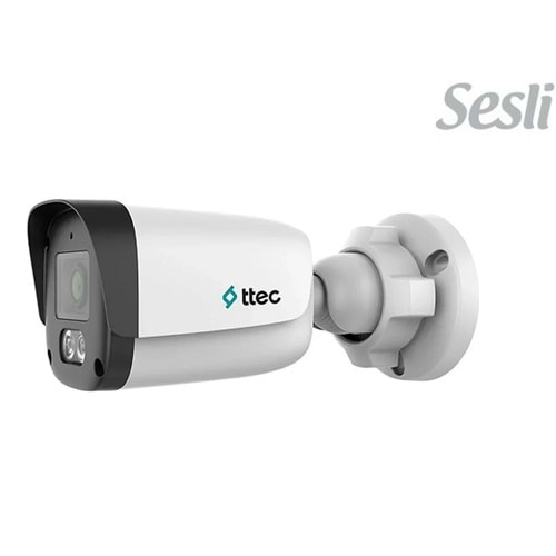 TTECH IPBP-2330M 2 MP DAHİLİ SESLİ 2.8 MM LENSLİ IP BULLET KAMERA SD KART DESTEKLİ ULTRA H.265+