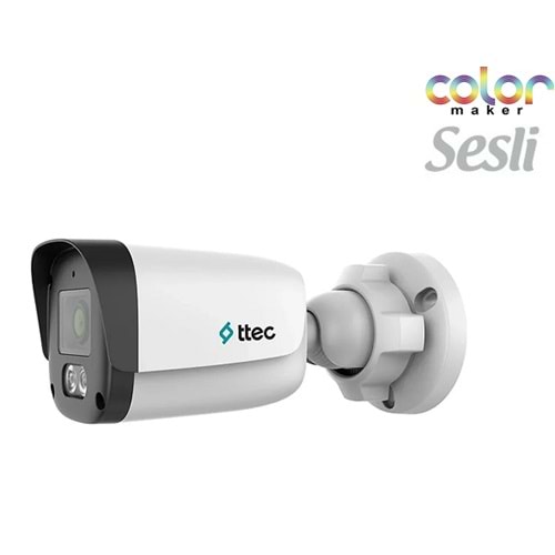 TTEC IPBP-2330M-M/SL 2 MP DAHİLİ SESLİ GECE RENKLİ 2.8 MM LENSLİ IP BULLET KAMERA SD KART DESTEKLİ H.265+ 30 MT GECE GÖRÜŞ