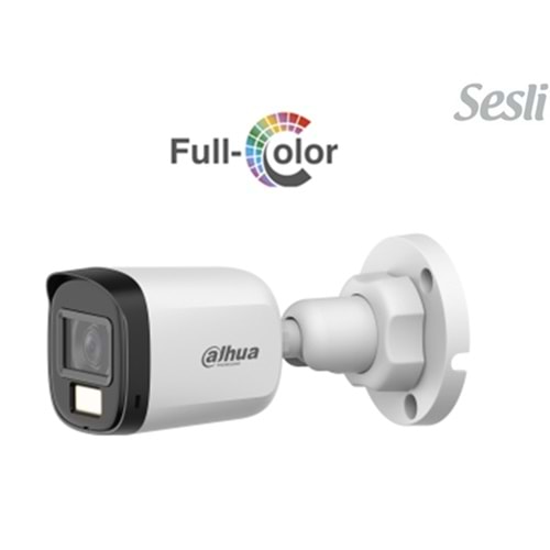 DAHUA HAC-B1A51P-U-I-A 5 MP DAHİLİ SESLİ 20 MT GECE GÖRÜŞLÜ COLORVU (7/24 RENKLİ) AHD KAMERA